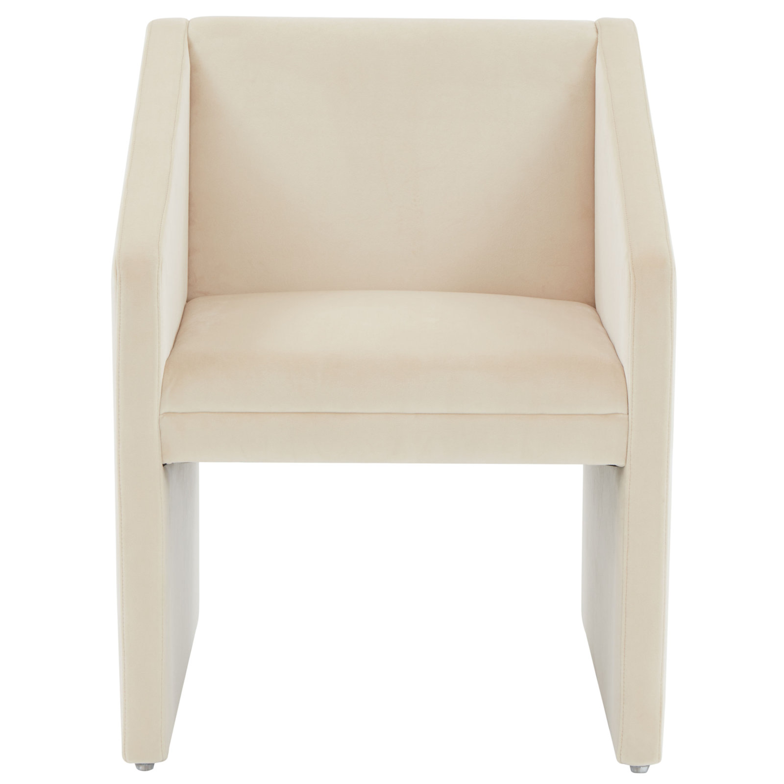 Dimeo Pine Armchair, Cream Velvet