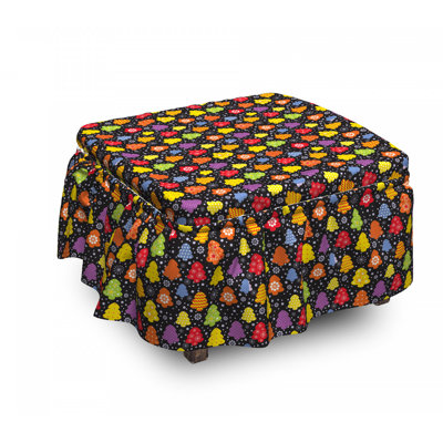 Box Cushion Ottoman Slipcover