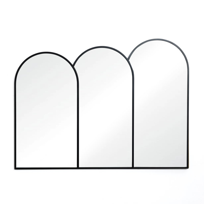 42.1'' W Triple Arch Framed Wall Mirror