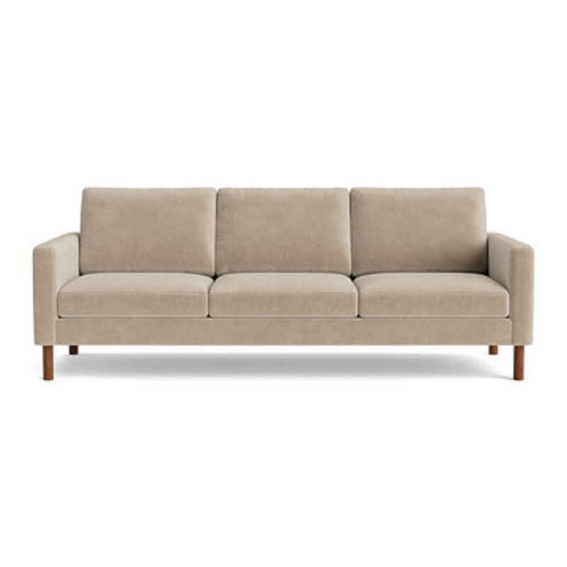 Laguna Sofa (95"), Velvet - Beige