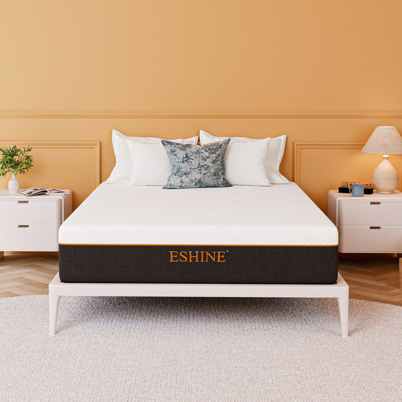Matelas en mousse à mémoire de forme mi-moelleux de 12 po avec housse en mousse infusée au thé vert et graphène - essai gratuit de 100 nuits
