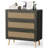 Pomodoro Boho Rattan 3-drawer Nightstand, 35.8" H