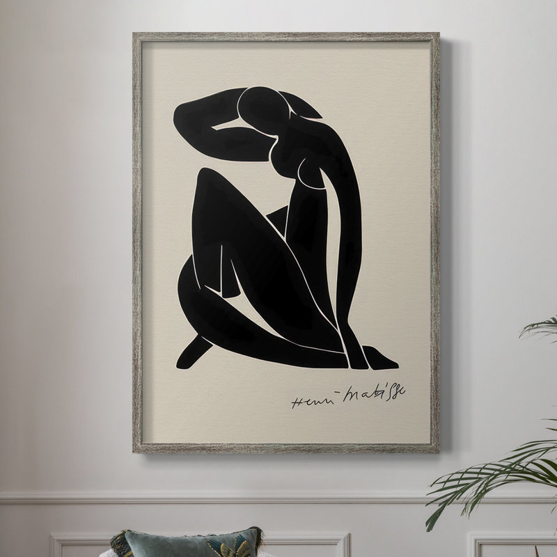 Matisse CL XXXVII, reproduction d'art encadrée - bois massif, H 11 po x l 9 po