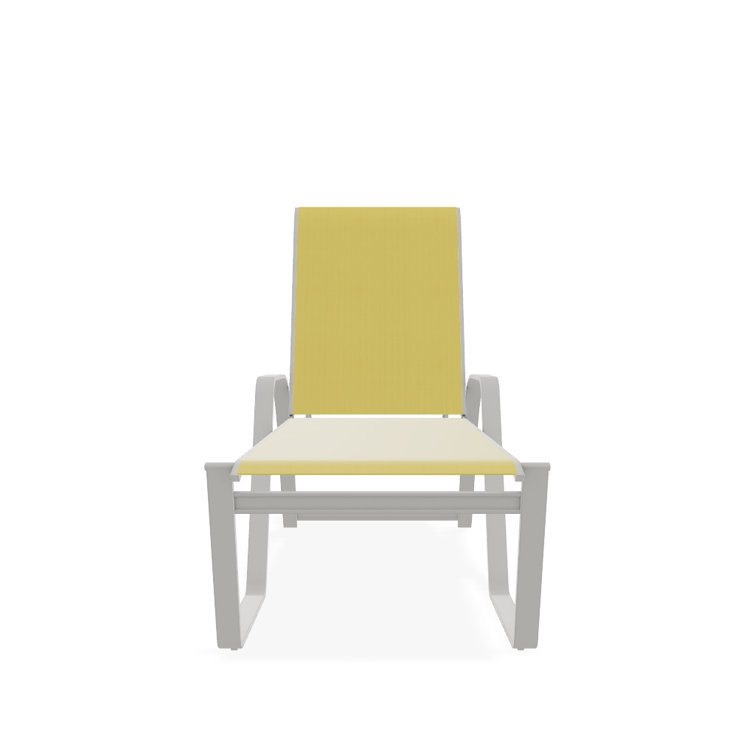 Holna Outdoor Rust-Resistant Metal Chaise Lounge