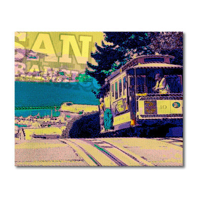 San Francisco - Stretched On Wooden Frame Print on Canvas