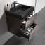 Comptoir de meuble-lavabo simple 24 po Janira avec trous pour robinet de lavabo Janira