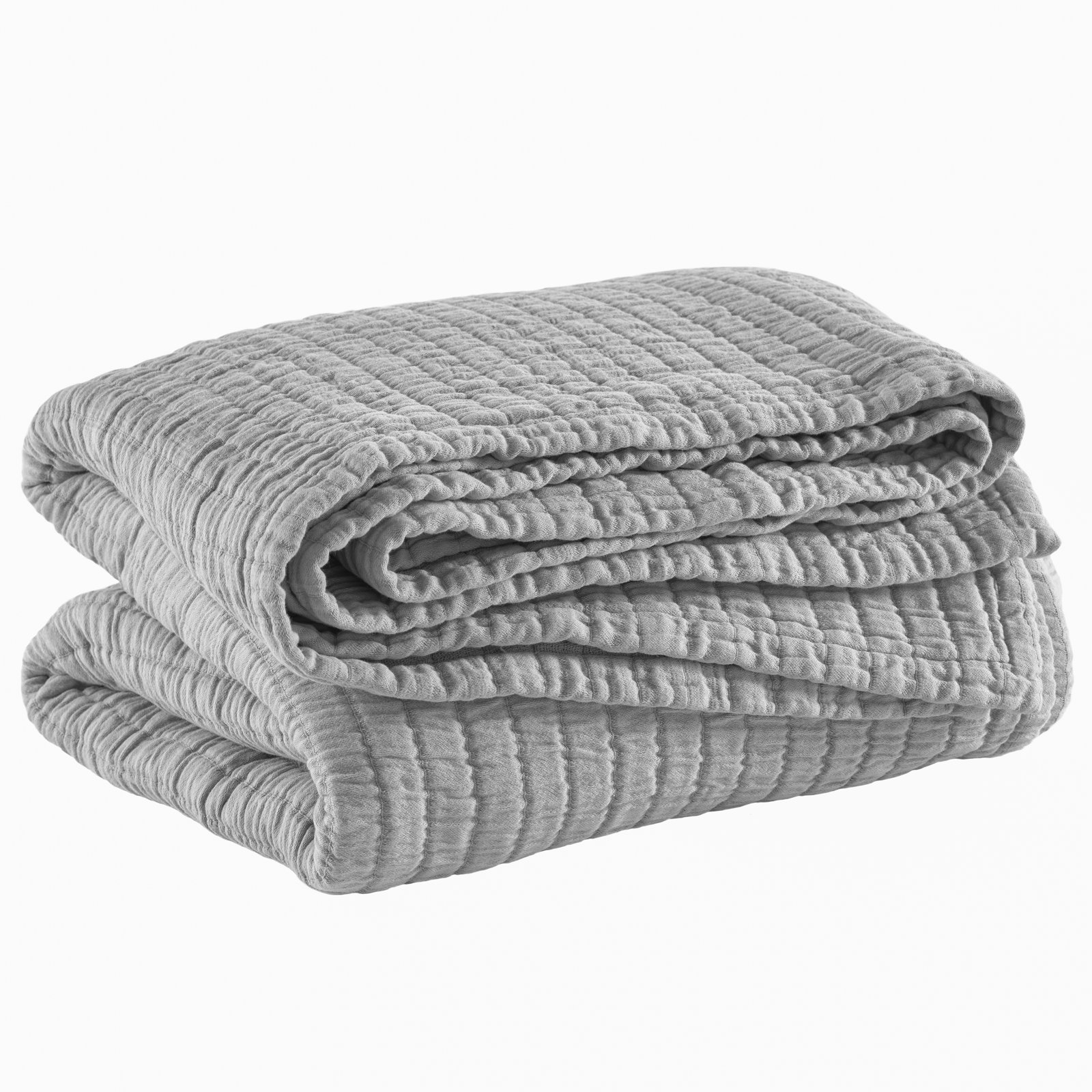Boyfriend Matelasse Coverlet, King Coverlet, Gray