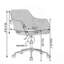 Chaise de bureau rotative à hauteur ajustable 360 ° avec pieds en métal