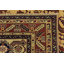 Tapis de la zone en laine beige/rouge 4 pi 9 po x 6 pi 2 po one-of-kind-noué la main Alayna