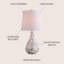 Lampe de table Coastal Seashell Mosaic For Living