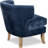 Tommy Hilfiger Swansea Wingback Barrel Chair with Distressed Wood Legs-63826346