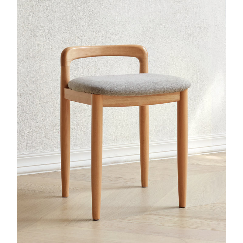 Chaise en bois de hêtre naturel, chaise en bois massif