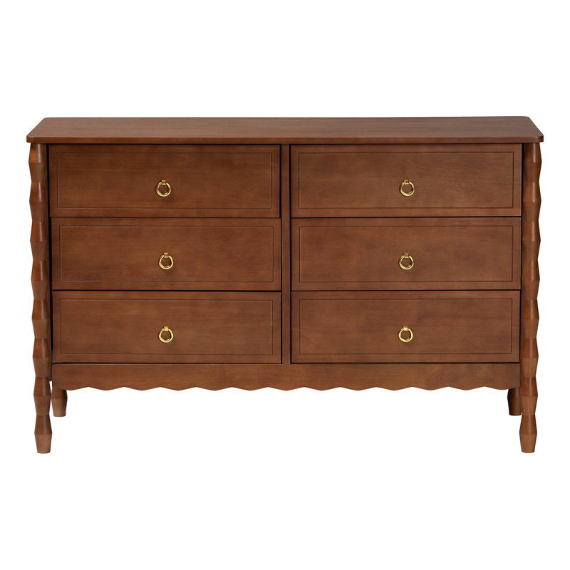 Commode à 6 tiroirs Baxton Studio Kathline