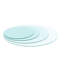 Revêtement de table en verre trempé, transparent, épais de 1/4 po, longue durée de vie et glamour rond facile d'entretien, impact thermique de 0,24 po, éblouissant-703276868