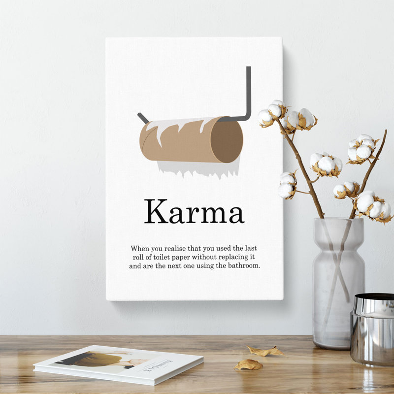 Karma - Wrapped Canvas, 91cm H x 60cm W x 3cm D