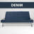 Memory Foam Infused Futon Mattress Full XL – Washable Removable Cover, Heavy-Duty Zipper, Thick Foldable Sofa Bed Cushion for Guest Room, Apartment, Dorm (Frame NOT Included)-115616345