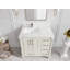Meuble-lavabo simple 36 po avec comptoir en quartz Aberdeen-101128785