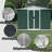 8x6 Feet Outdoor Storage Garden Shed Apex Roof  With Aluminum alloy frame and sliding door-117711691