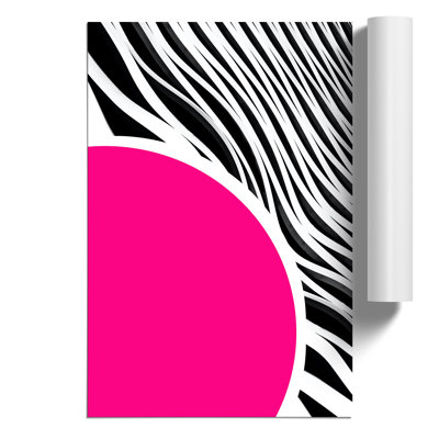 Abstract Zebra Lines - Frameless Print