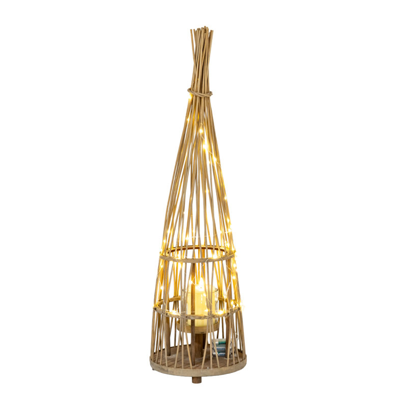 Andrian Wicker Candle Accessories, 110cm H x 30cm W x 30cm D