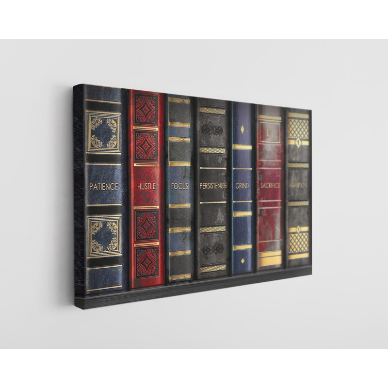 Shelf to Success Inspirational Wall Art Canvas Print, 40" H x 60" W