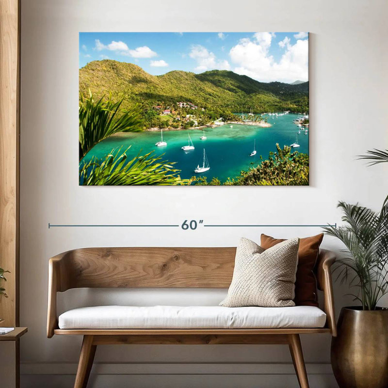 Gillard Marigot Bay Saint Lucia, 32" H x 48" W
