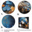 «Blue Duck Midnight Ponder II», art mural canard-984921916-984921917