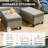 Motes Wicker 2 - Person Patio Conversation Set with Cushions-888912071