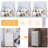 3-in-1 Space Saving Vanity Dresser with LED Mirror and 4 Storage Drawers