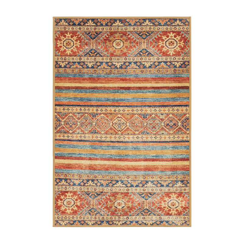 Abstract Indoor Rug, Round 5'