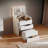 3 In 1 Vanity Desk,Small Make Up Vanity Set With Visible Glass Desktop,Compact Makeup Vanity With 3 Drawers,Dressing Table-1811922986