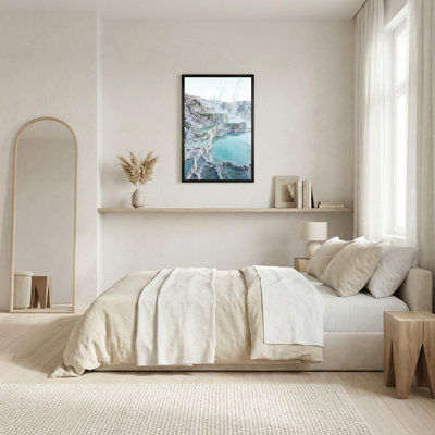 Art mural sur toile, "Steaming White"