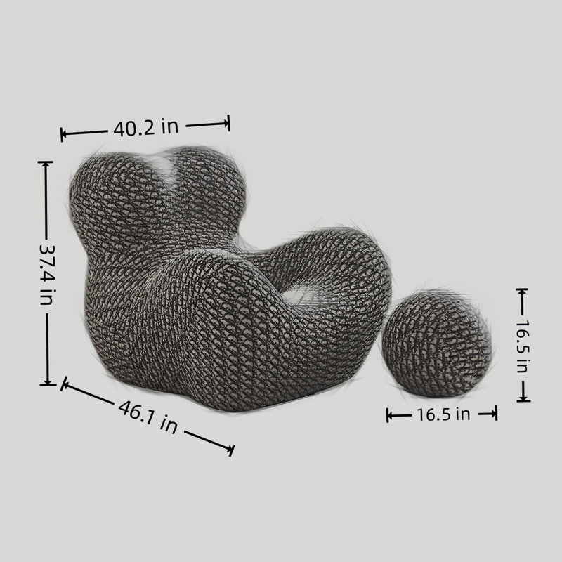 Chaise berçante moderne avec repose-pieds, Zèbre