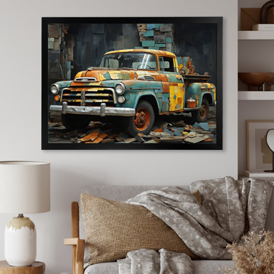 Camionnette Collage Popart
