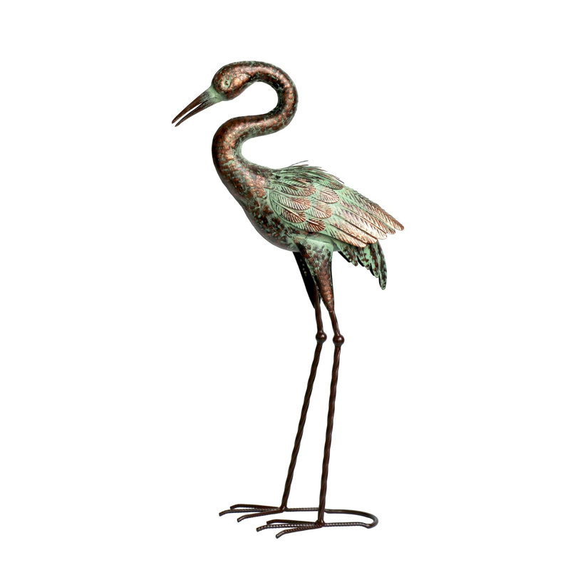 Molene Bird No Additional Durability Metal Garden Statue