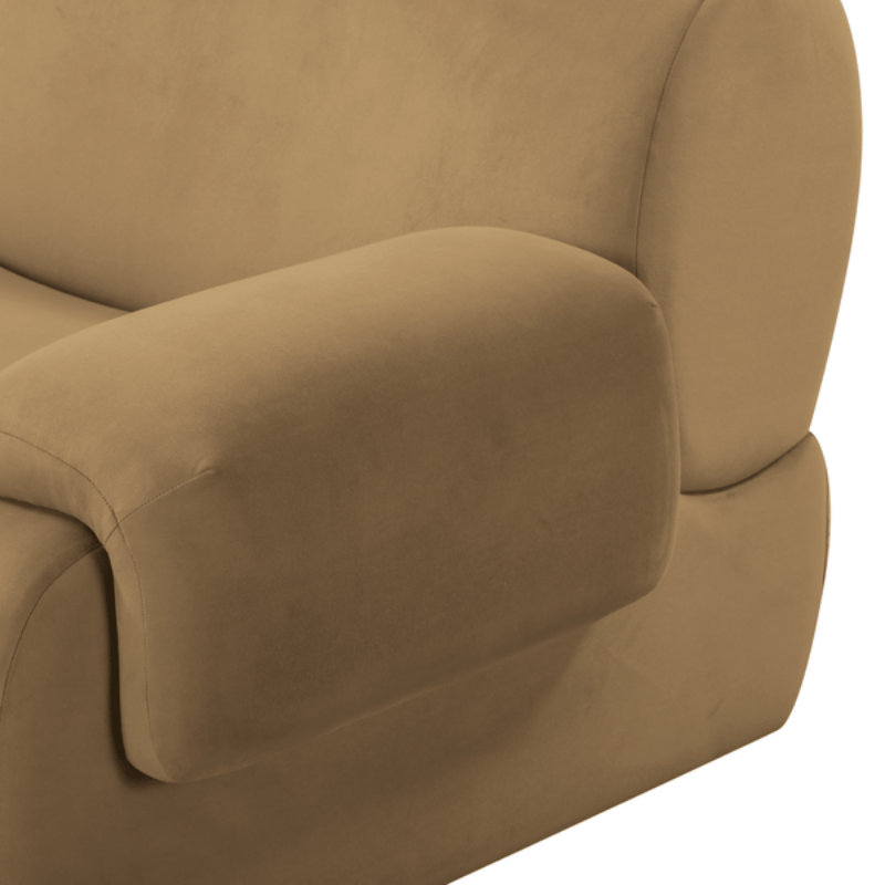 Fauteuil d'angle Zenith Raf, Mélange de polyester crème