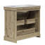 Donovan Vanity With White Sink 1 Pull Down And 2 Drawers Light Oak-1466584221