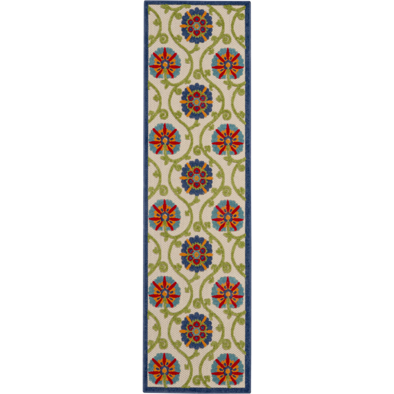 DH-ALH19 Damask Indoor Rug, Runner 2' x 6'