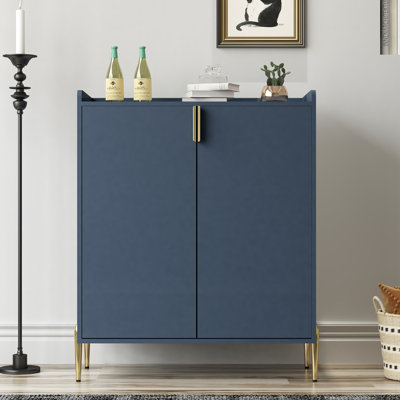 2 doors home wine bar cabinet with wine rack & adjustable storage shelf, modern sideboard with soft-closing hinge, dinning room buffet cabinet, Liquor Cabinet kitchen, living room coffee cart