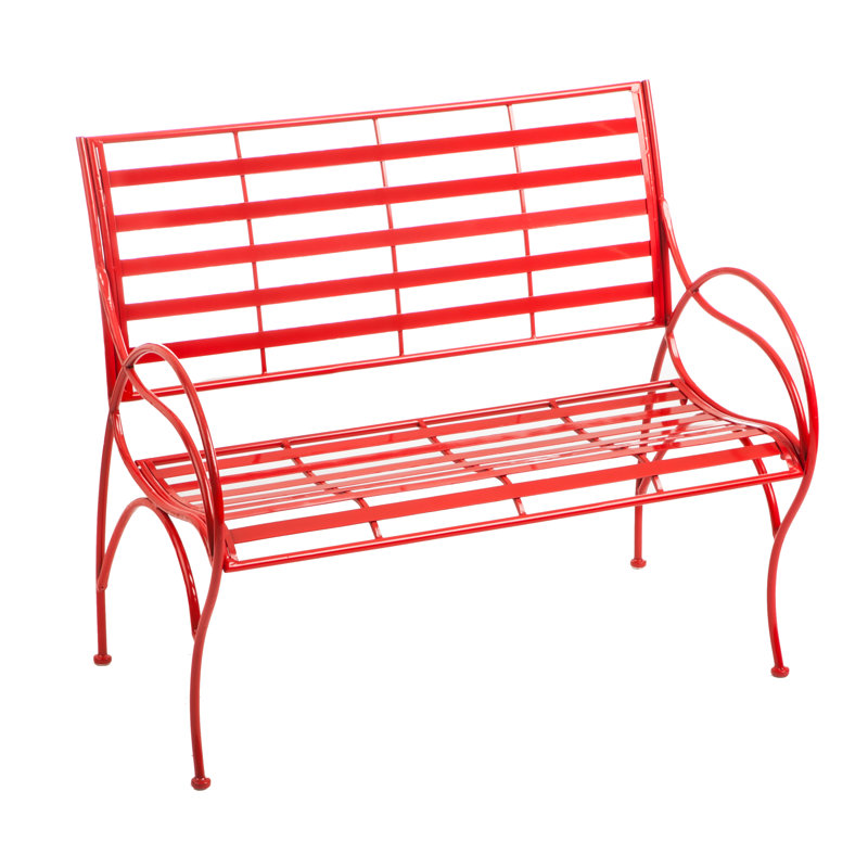 Banc de jardin en fer à tourbillon Carnegie
