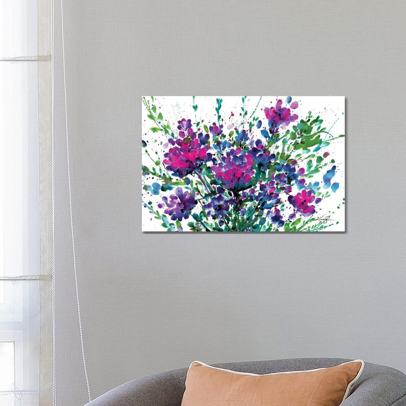 Flowers Make Me Happy 1 - Wrapped Canvas Painting, 66.04 cm H x 45.72 cm W