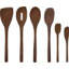 Red Beechwood Utensil Set S/6