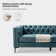Brinna Contemporary 84" Upholstered Button-tufted Sofa with Metal Legs