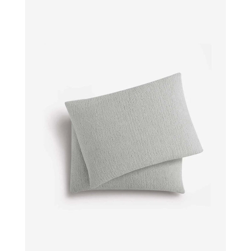 Snug Microfiber / Microsuede Pillow Sham, King, Cloud Gray