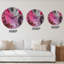 Horloge murale moderne mauve et grise-2093900563
