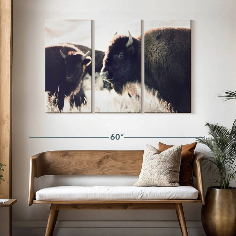 Brampt Buffalo Pasture, 32" H x 50" W