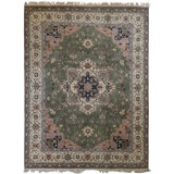 Global Rug One-of-a-Kind Hand-Knotted Serapi 9'2" x 12" Wool Area Rug