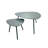 Penny Polystone Nesting Coffee Table, Grey