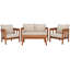 Stefanus 4 Piece Patio Conversation Set