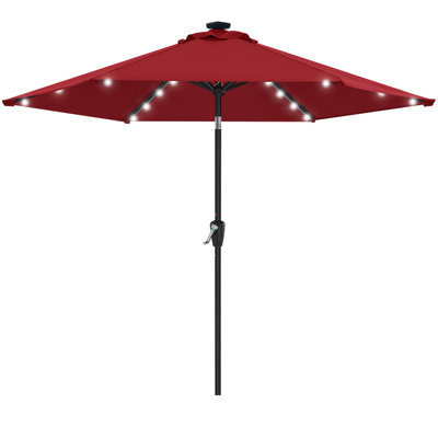 Cutshall Lighted Tilt Market Umbrella